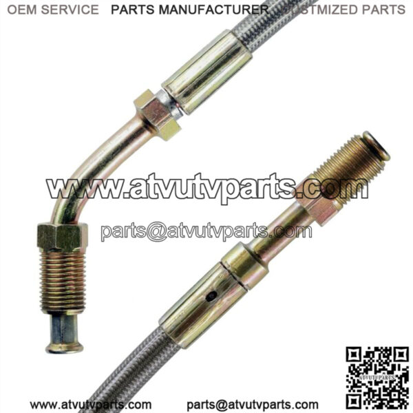 Front Left Brake Line w/ Fittings for Polaris Scrambler 400L 4x4 1995 1996 - Image 3