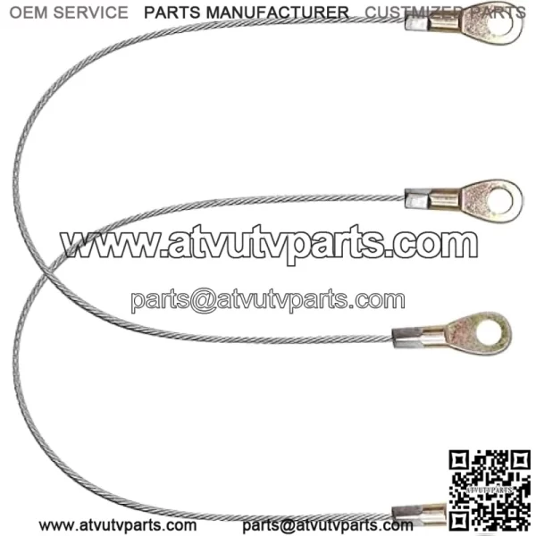 Tailgate Cable Hook Assembly Replacement Fits for Kawasaki Mule 600 610 XC 610XC Replace# 53045-0006 (2PCS)