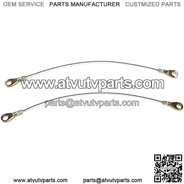 Car Tailgate Cables, 2Pcs Tailgate Cable Hook 53045 1065 Replacement for Kawasaki Mule 3000 3010 3020, Automotive Tailgate Cables Replacement Parts