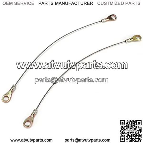Car Tailgate Cables, 2Pcs Tailgate Cable Hook 53045 1065 Replacement for Kawasaki Mule 3000 3010 3020, Automotive Tailgate Cables Replacement Parts - Image 2