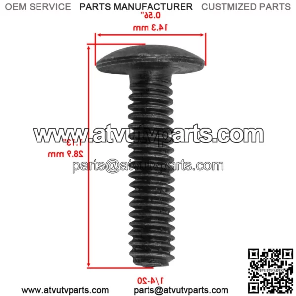 7517230 Screw Bolt For Polaris Body Windshield Rear Cab Seat Hood - Image 2