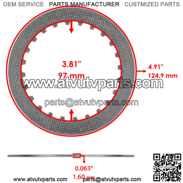 Clutch Steel Plates for Honda 22321HN0670 22321-HN0-670 - Image 2