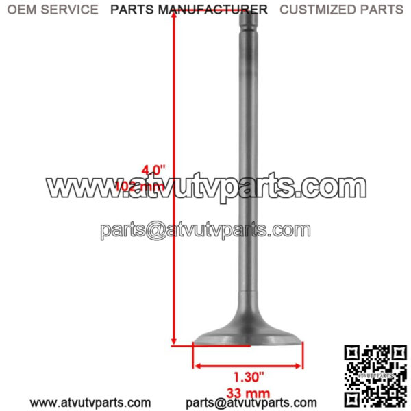 Intake Valve Kit for Yamaha Grizzly 550 YFM550 4x4 2009 / 28P-12111-00-00 - Image 2