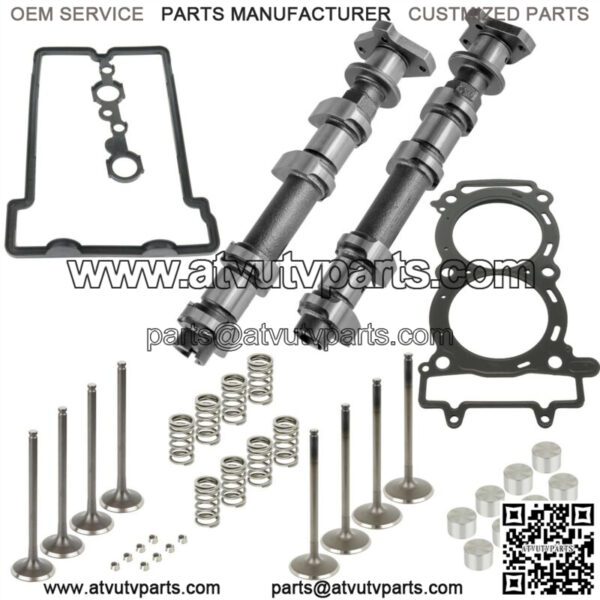For Polaris RZR XP 900 2013 Intake Exhaust Camshaft Cylinder Head Valve Kit - Image 4