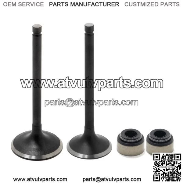 Intake Exhaust Valves & Seals Kit For Yamaha Kodiak 400 450 / Rhino 450 / Wolverine 450 / Grizzly 400 450