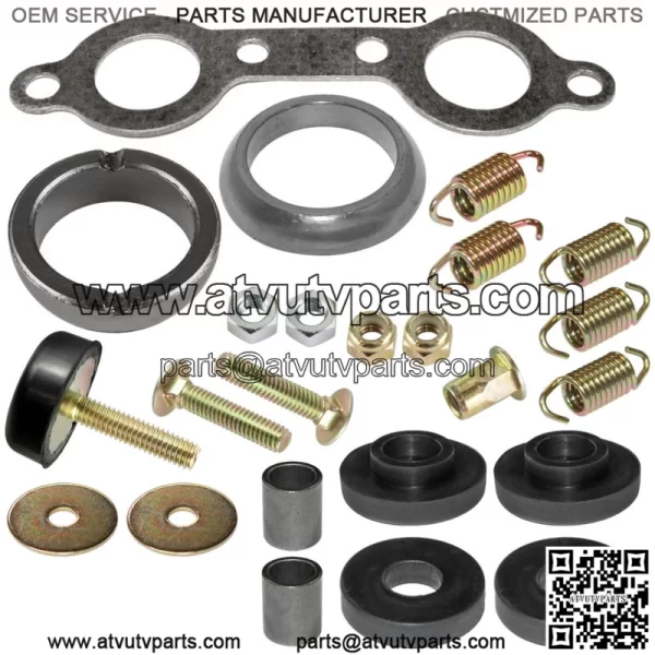 Exhaust Muffler Silencer Kit for Polaris Sportsman 800 EFI Forest 6x6 2007-2014 (For: Polaris Sportsman 800) - Image 5