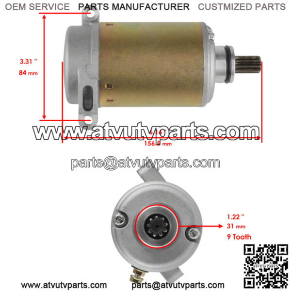 New for Yamaha YFM350FW YFM350FW Big Bear Starter 1997 1998 1999 - Image 2