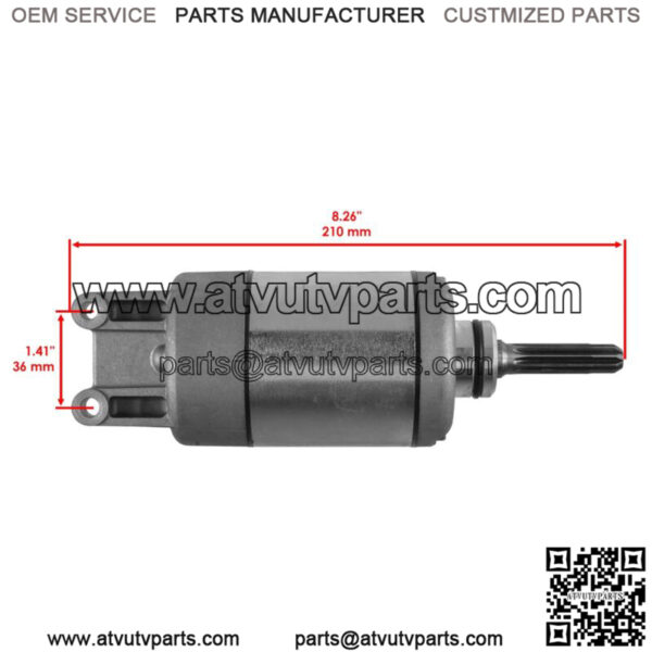 Starter Motor For Suzuki King Quad 750 LTA750X 4x4 2009-2018 19488 - Image 3