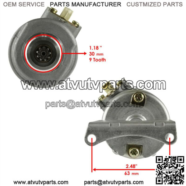 Starter and Relay Solenoid fits Kawasaki Bayou 185 KLF185A 1985 1986 1987 1988 - Image 3