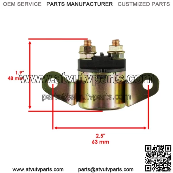 Starter and Relay Solenoid fits Polaris RZR XP 1000 / RZR XP 4 1000 2014 - 2016 (For: Polaris) - Image 3