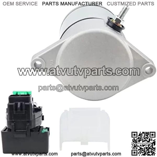 Starter and Relay for Suzuki 02-07 Eiger 400 Auto LT-A400 2WD/4WD ATV,Eiger 400 2WD/4WD LT-F400 2002-2007 31100-38F00 18809 18840 SMU0297 31800-03G00 - Image 3