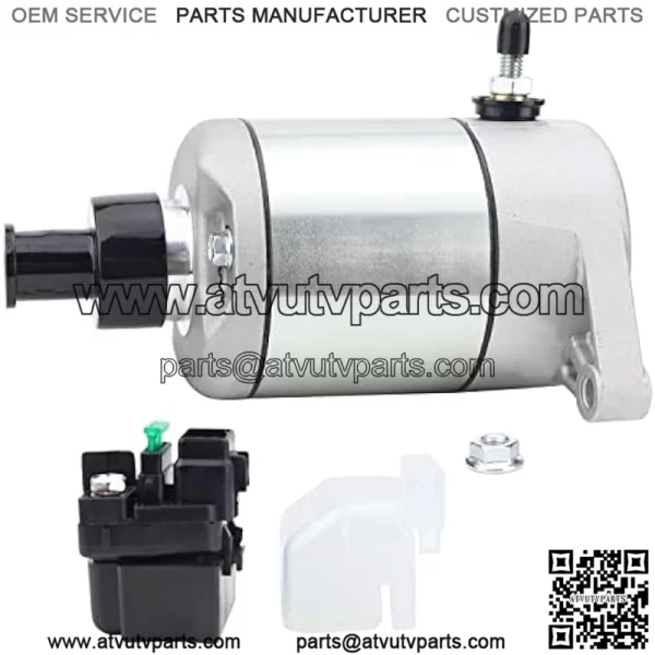Starter and Relay for Suzuki 02-07 Eiger 400 Auto LT-A400 2WD/4WD ATV,Eiger 400 2WD/4WD LT-F400 2002-2007 31100-38F00 18809 18840 SMU0297 31800-03G00 - Image 5