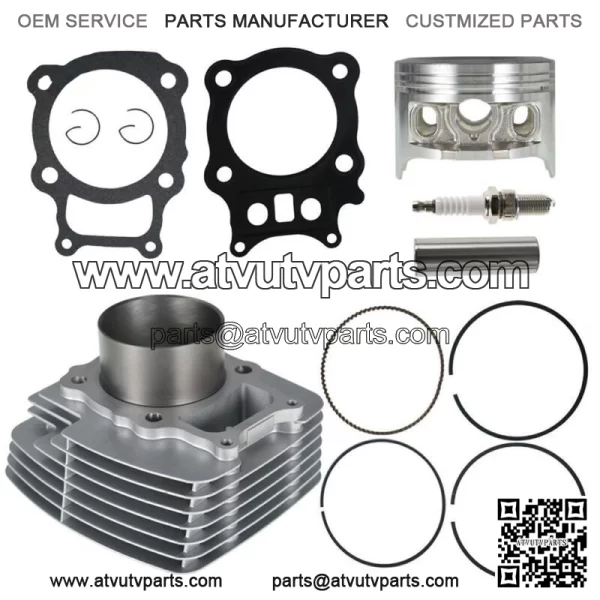 Cylinder Piston Gasket Top End Rebuild Kit for Honda Rancher TRX350 2000-2006 - Image 2