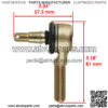 Tie Rod End Kit for Kawasaki KFX450R KFX 450R KSF450B Ksf 450B 2008-2014 - Image 2