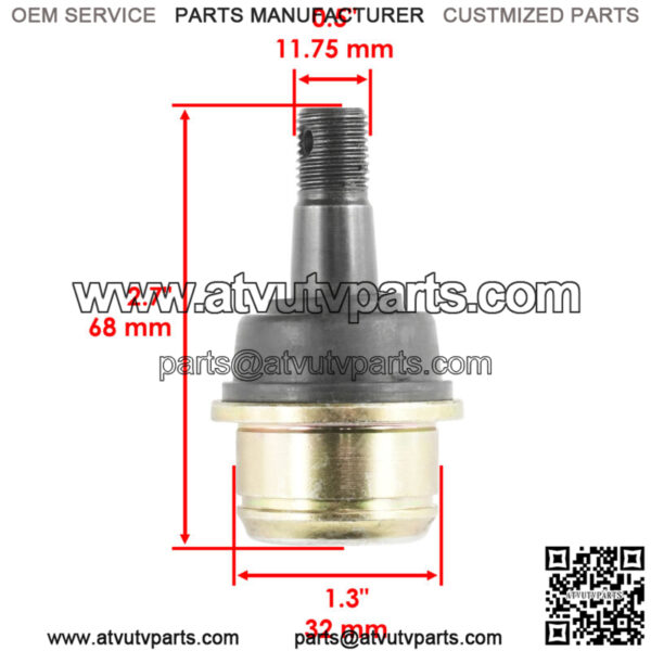 Upper Ball Joint for Honda TRX250TE Recon Es 2002 2003 2004 2005 2006 2007-2022 - Image 2