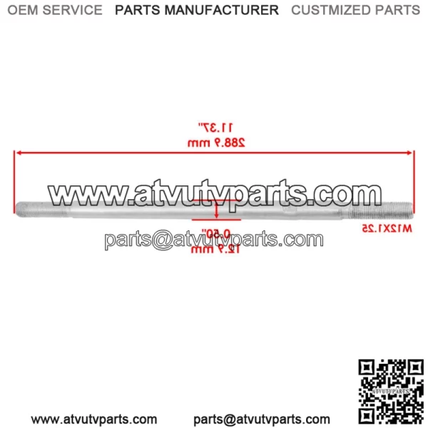 53521-HR3-A20 53158-HP5-003 53157-HP5-003 Tie Rod Set For Honda M12-1.25 - Image 2