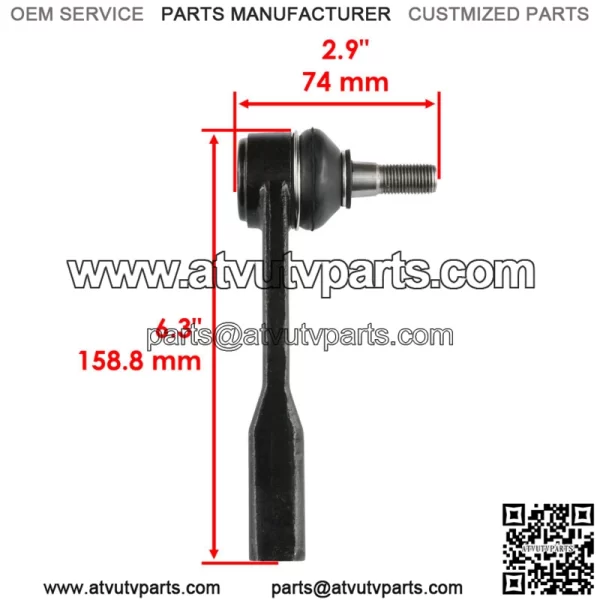 Steering Rack And Pinion Left Right Tie Rod End For Polaris General 1000 2016-19 (For: Polaris) - Image 3