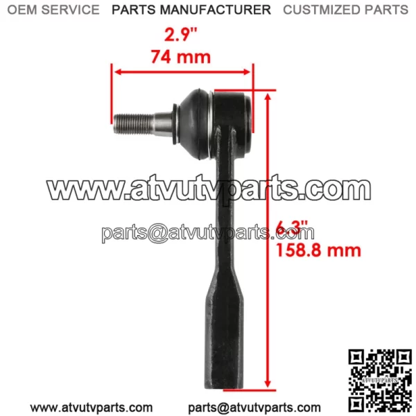Steering Rack And Pinion Left Right Tie Rod End For Polaris General 1000 2016-19 (For: Polaris) - Image 5