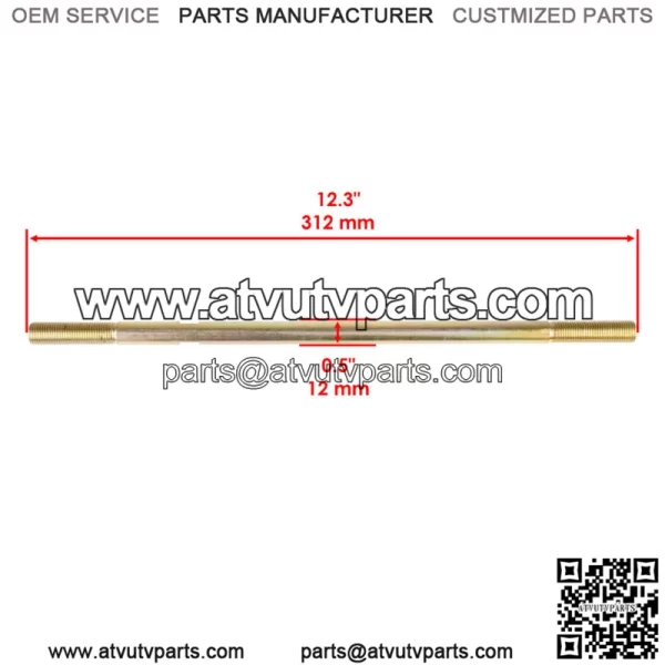 2 Tie Rod Set For Polaris Sportsman 800 EFI 2005 -2008 / 800 HO EFI 2008 2009 (For: Polaris Sportsman 800) - Image 3