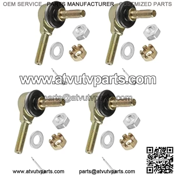 Two Sets Of Tie Rod End Kit Compatible with Kawasaki Kvf400A Kvf400C Prairie 400 4X4 1997 1998 1999 2000 - Image 5