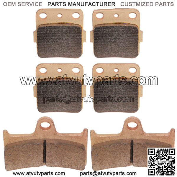 Brake Pads for Yamaha Grizzly 660 YFM660 Hunter Ducks 2002-2008 Front Rear