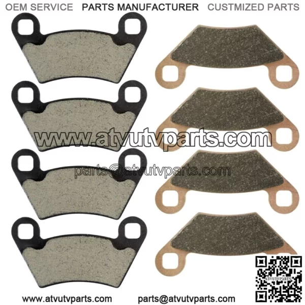 2x Front & Rear Brake Pads for Polaris Sportsman 570 X2 EPS 2015-2016 2018-2021 - Image 5