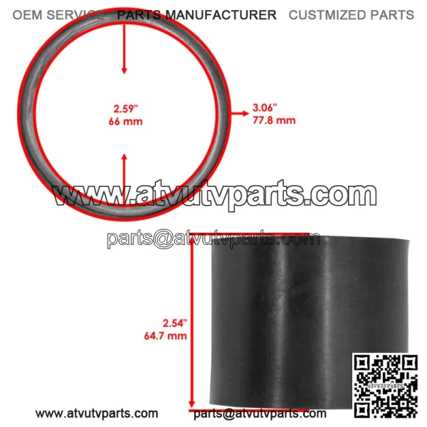 707000789 706600007 707000154 Air Outlet Flexible Adaptor for Can-Am - Image 2