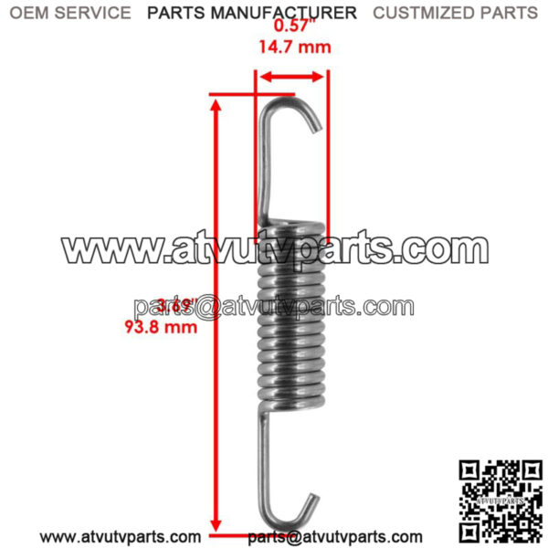 5x Exhaust Tension Spring for Yamaha Rhino 700 YXR700 4x4 2008-2009 2011-2013 - Image 2