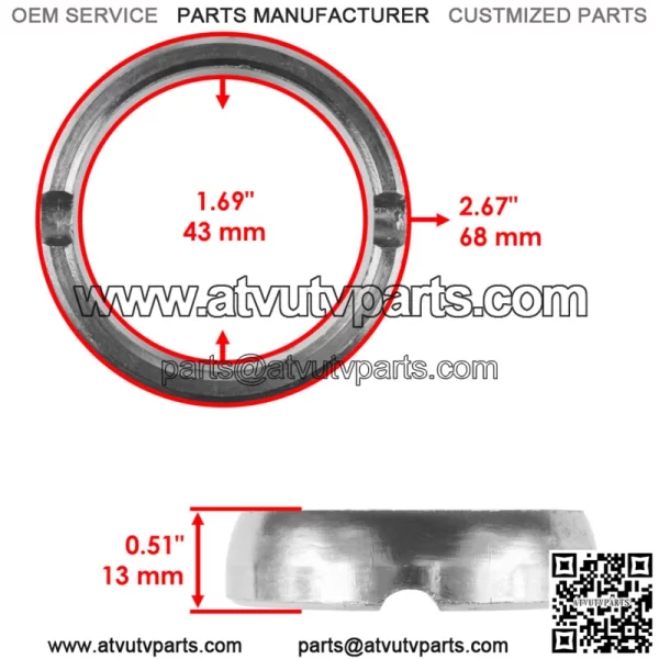 Exhaust Muffler Gasket Seal Spring Kit For Polaris RZR XP / RZR XP 4 1000 / 2014 (For: Polaris) - Image 2