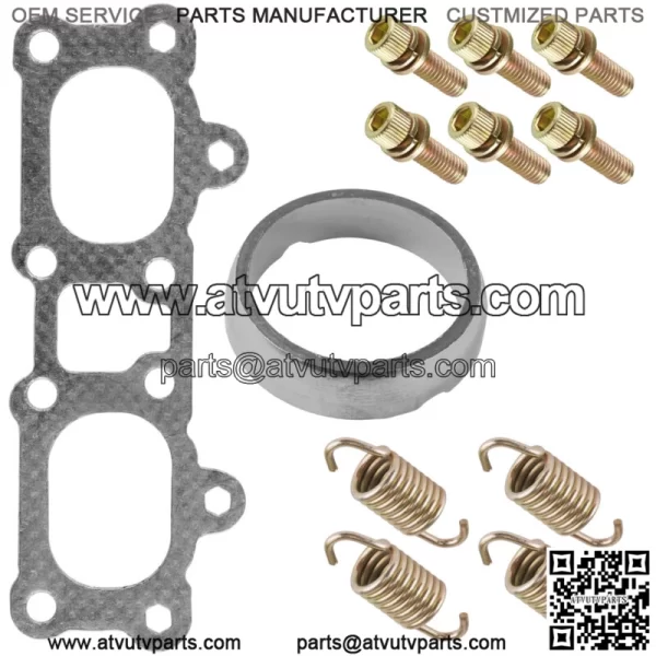 Exhaust Muffler Gasket Seal Spring Kit For Polaris RZR XP / RZR XP 4 1000 / 2014 (For: Polaris) - Image 5