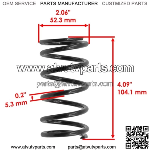 Primary Clutch Spring For Polaris Ranger Crew XP 1000 EPS 2019-2020 Black 90-180 (For: Polaris) - Image 2