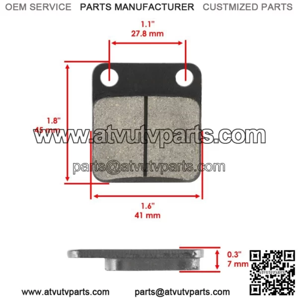 for Yamaha Bear Tracker 250 YFM250 2000-2004 Front & Rear Brake Pads Shoes - Image 3