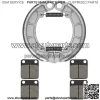 Front & Rear Brake Pads Shoes for Kawasaki KVF400 Prairie 400 1998 99 00 01 02