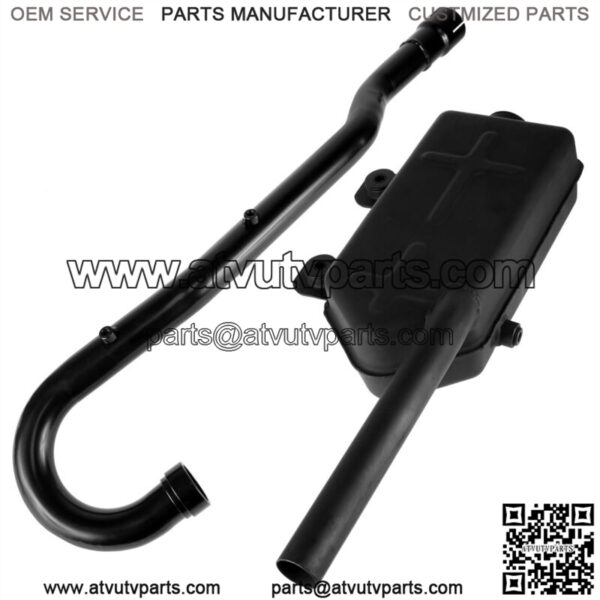 Exhaust Muffler w/ Pipe Gaskets fits Kawasaki Bayou 220 KLF220A 1988 1989 - 2002 - Image 4