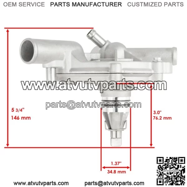 Water Pump Assembly For Polaris General 1000 / General 4 1000 2016 2017 - 2021 (For: Polaris) - Image 3