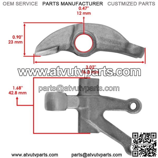 Intake Valve Rocker Arm For Honda TRX250X 1987-1992 / TRX300X 2009 - Image 2