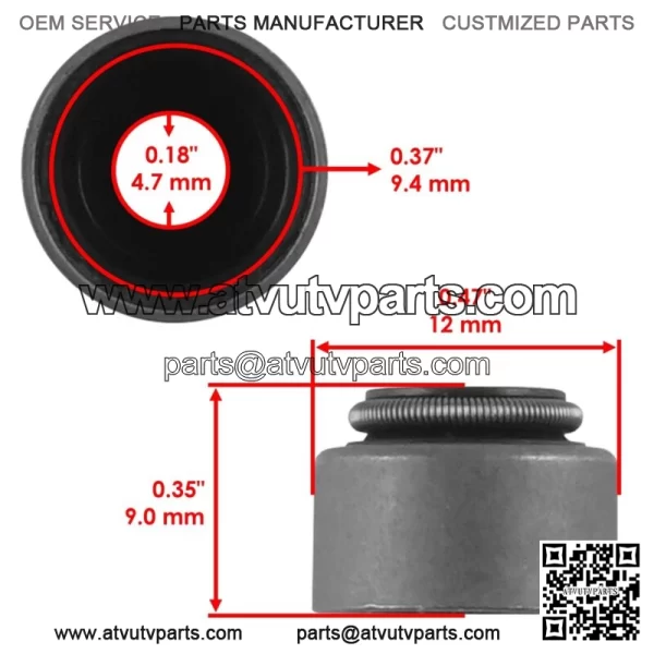 5X Valve Stem Seal For Yamaha Raptor 660R 2001-2005 (For: 2006 Yamaha Rhino 660) - Image 2