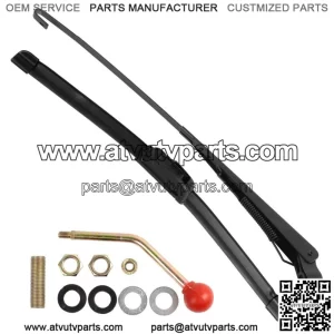 UTV Manual Hand Operated Windshield Wiper for KUBOTA Golf Cart UXV Can Am Gator (For: More than one vehicle)