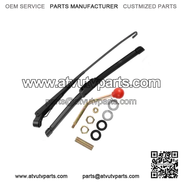 Manual Hand Operated Windshield Wiper for Polaris RZR XP 570 /900 /1000 Ranger (Fits: Yamaha Rhino 660)