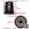 3 Pack Oil Filter for Yamaha YFM660 Grizzly YXR660 Rhino YFM450 Kodiak YYFM450Fx (For: 2006 Yamaha Rhino 660) - Image 2