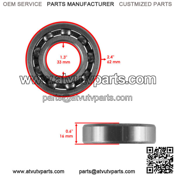 Rear Differential Bearing/Seal Rebuild Kit for Honda TRX250 Recon 250 2x4 97-01 - Image 4