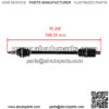 Front Left and Right CV Joint Axle Shaft for Polaris RZR XP 4 Turbo 2016 - 2021 - Image 2