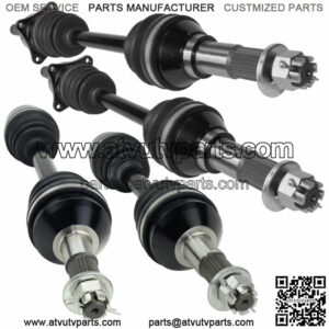 Front Rear Left Right CV Joint Axles for Can-Am Outlander 800 4X4 Xt EFI 2008