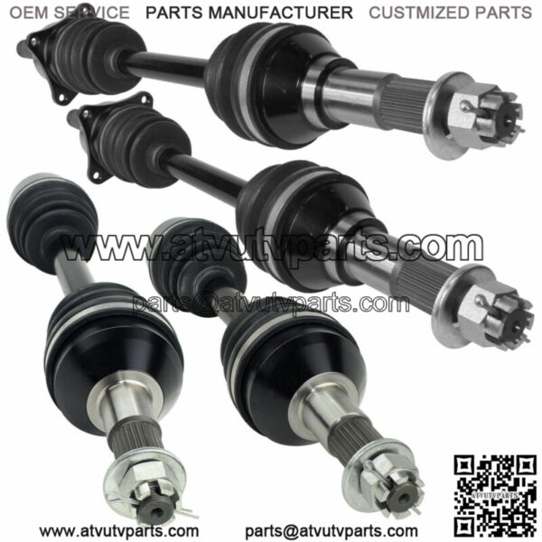 Front Rear Left Right CV Joint Axles for Can-Am Outlander 800 4X4 Xt EFI 2008