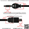 Rear Right / Left Complete CV Joint Axle for Polaris 1333233, 1590476 - Image 3