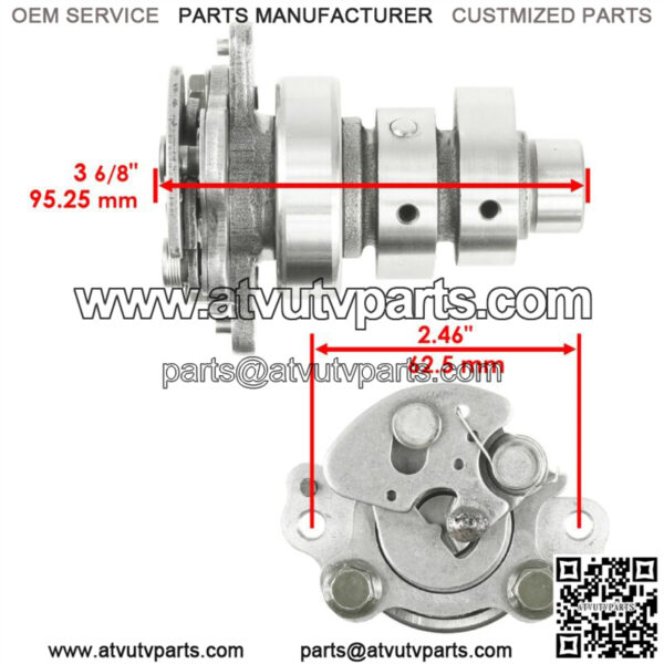 Camshaft Assembly for Yamaha Rhino 700 YXR700F 4X4 2008 2009 2010- 2013 w/ Chain - Image 2