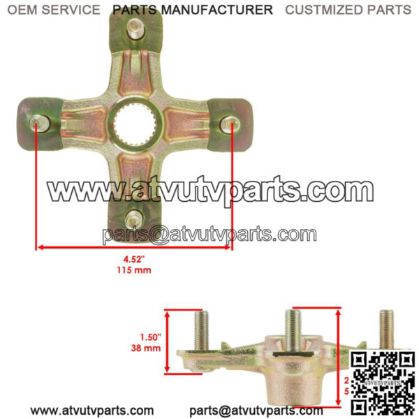 Rear Axle & Wheel Hubs For Yamaha Raptor 350 YFM35 YFM350 YFM350R 2004-2013 - Image 4