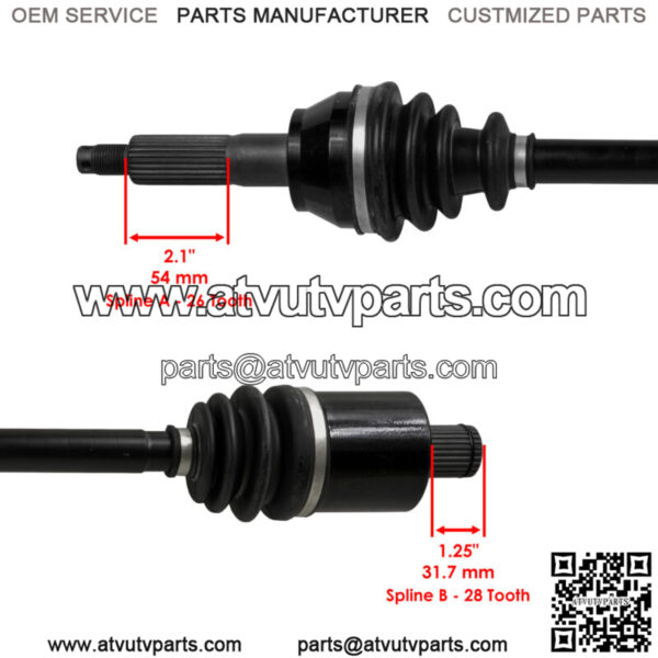 Rear Right And Left Complete CV Joint Axles for Polaris RZR 900 2014 - Image 3