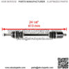 Front Right And Left CV Joint Axle for Polaris Ranger 500 4X4 2011-2013 - Image 4