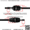 Front Left / Right CV Joint Axle for Honda TRX420FA5  FA6 Rancher 420 4X4 15-19 - Image 3